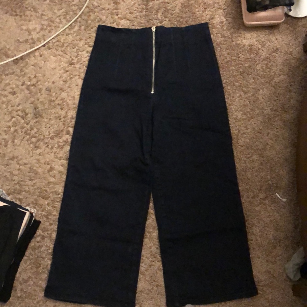 Dark blue stretchy Forever 21 flare jeans